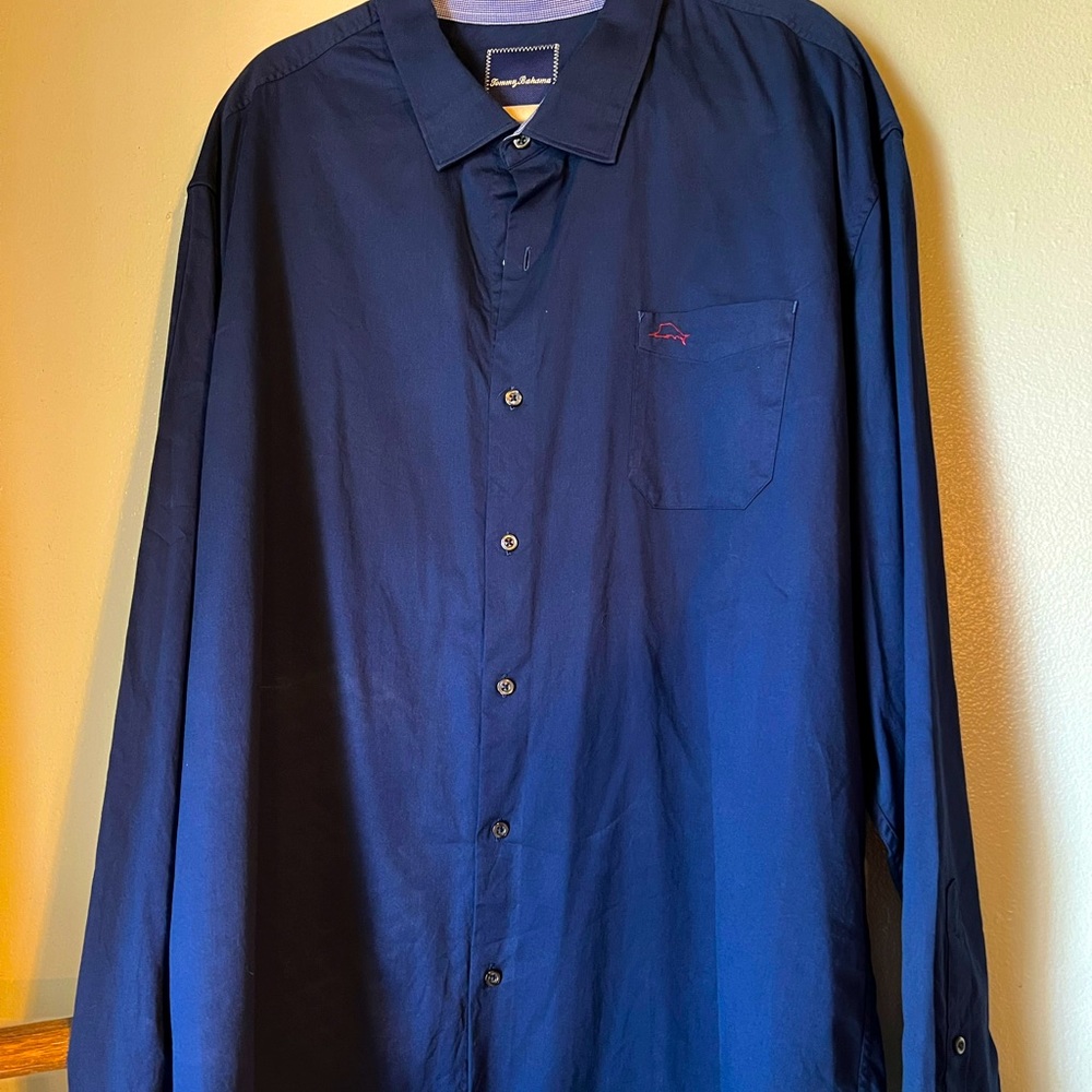 Tommy Bahama Navy Long Sleeve 3 XL